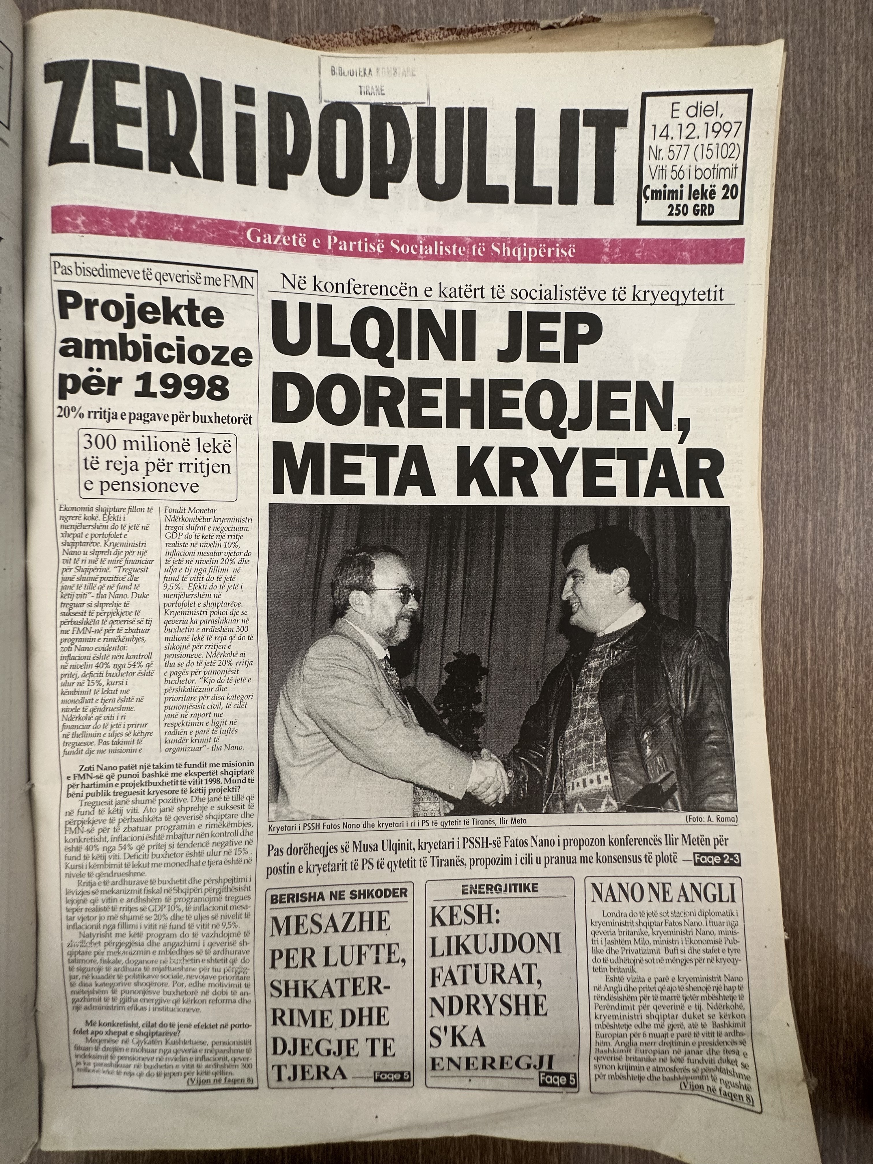 Zëri i Popullit 1997-12-14